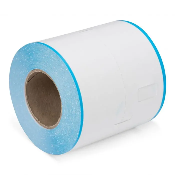 Coatcheck cloakroom tickets, 14 rolls x 325 tickets, white with a blue border | LMS07