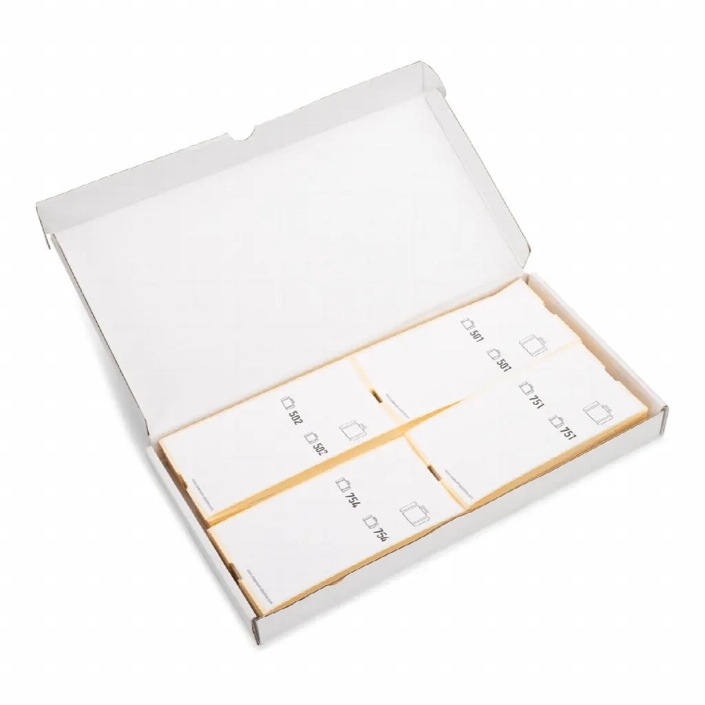 500 self-adhesive luggage tags, series 501-1000