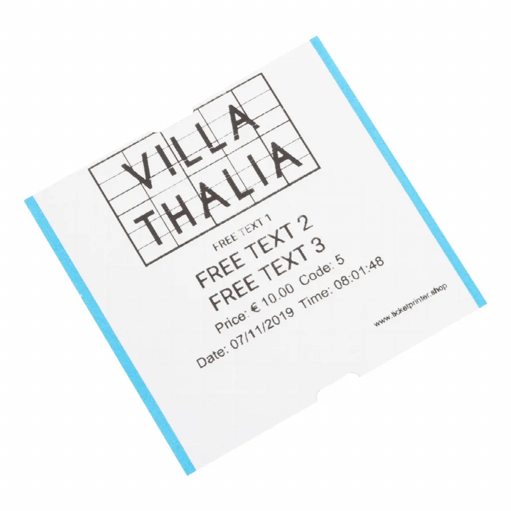 Coatcheck roll, entrance tickets without control strip, 14 x 325 tickets, white/blue | LMS800