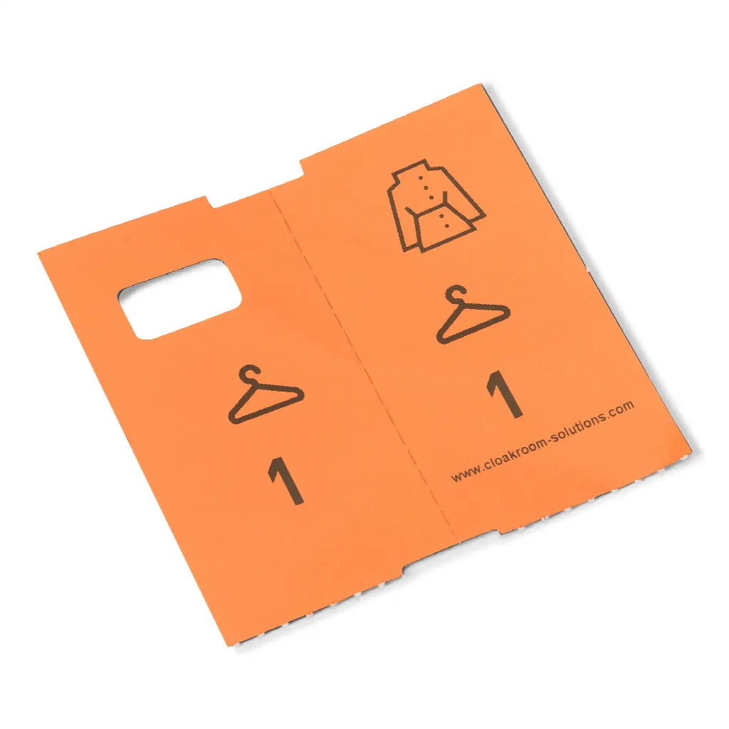 5 x 1000 pre-printed cloakroom ticket numbers Special offer: 4000 + 1000 free!