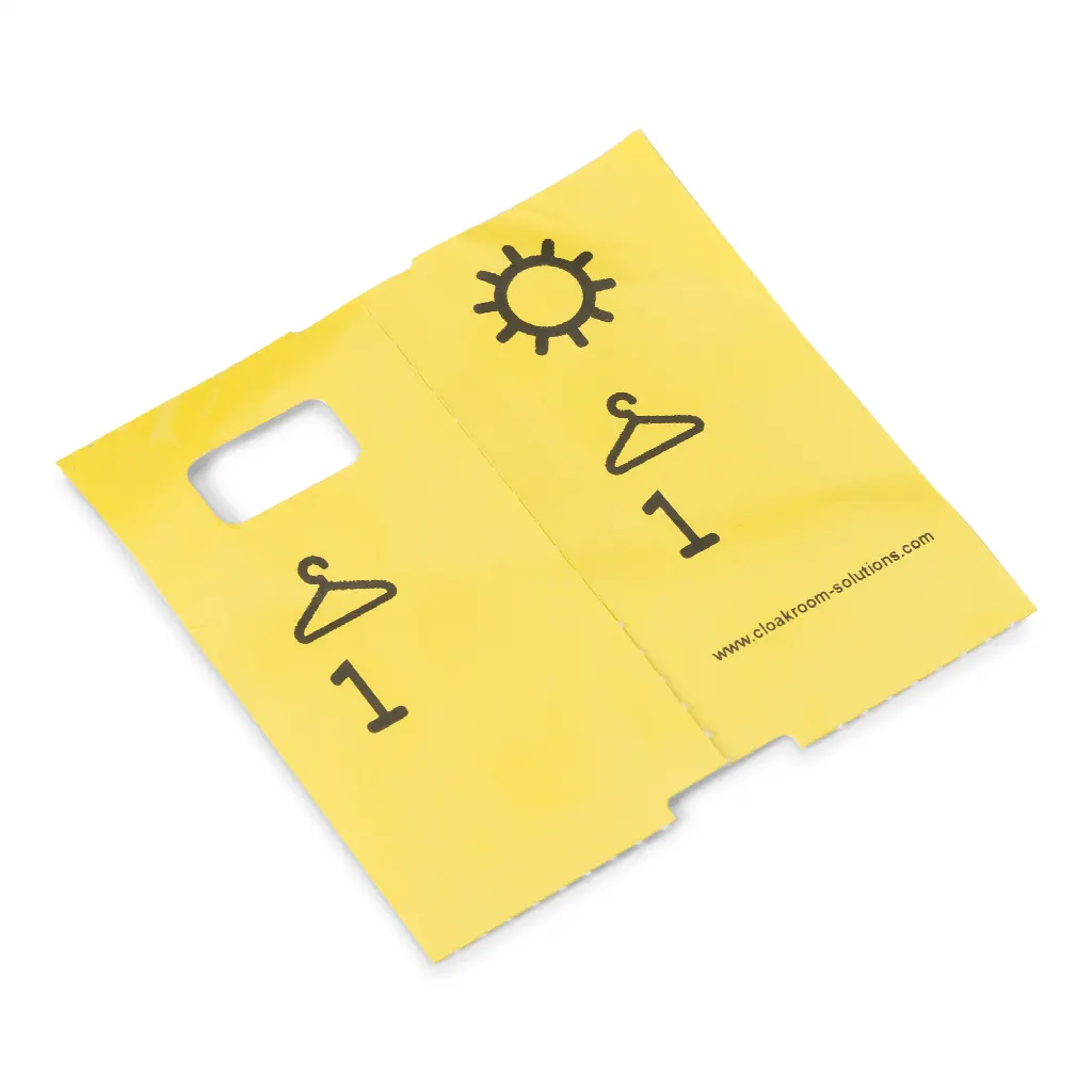 5 x 1000 pre-printed cloakroom ticket numbers Special offer: 4000 + 1000 free!