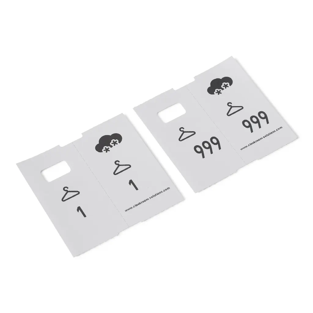 5 x 1000 pre-printed cloakroom ticket numbers Special offer: 4000 + 1000 free!
