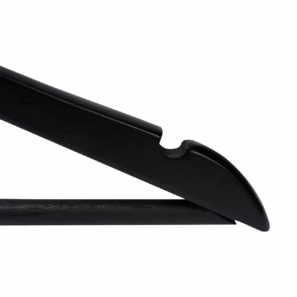 stylish black wooden coathangers, 50pcs