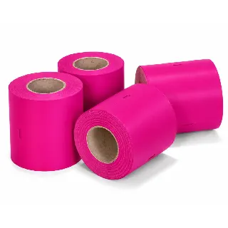Coatcheck roll, ‘economy’ entrance tickets without control strip, 14 x 550 tickets, pink