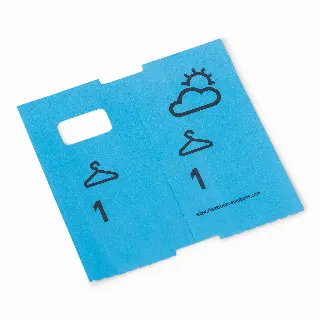 1000 pre-printed cloakroom tickets, blue