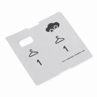 1000 pre-printed cloakroom tickets, silver-gray